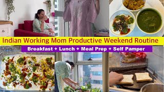 Busy Morning Routine of a Indian working Mom  simple recipes  Meal Prep  skin care  NRI mom vlog [upl. by Dnalrah]