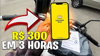 MERCADO LIVRE ENVIO FLEX GANHE DINHEIRO EM POUCAS HORAS motovlog motoboy mercadolivre [upl. by Xymenes94]