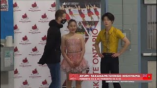 Ayumi TAKANAMI  Shingo NISHIYAMA RD Skate Ontario Sectionals Series  October Hub 高浪  西山 [upl. by Dirrej]