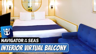 Navigator of the Seas  Interior Stateroom with Virtual Balcony Tour amp Review 4K  Royal Caribbean [upl. by Astor]