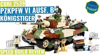 COBI 2539 PzKpfw VI Ausf B Königstiger LIMITED EDITION  Speed Build Review [upl. by Atilamrac4]