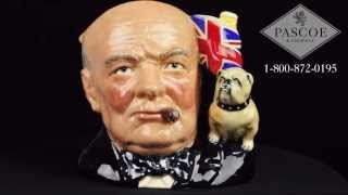 Royal Doulton Winston Churchill Large Character Jug D6907 [upl. by Loise]