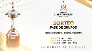 SORTEO  CONMEBOL LIBERTADORES FEMENINA 2024 [upl. by Pul968]