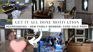 Small Home refresh and rearranging  Adding to the family 💕 Get it all done motivation [upl. by Jonme]