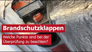 Haustechnik  Überprüfung einer Brandschutzklappe [upl. by Hama328]