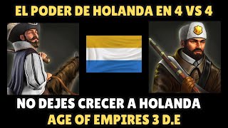 ⚔️ AGE OF EMPIRES 3 DEFINITIVE EDITION  HOLANDESES EN PARTIDA 4 VS 4 ⚔️ [upl. by Ahsienat]