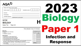 Paper 1 GCSE Biology  2023 Exam Questions and Answers [upl. by Basile]