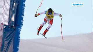 Alpine Skiing Wengen 2020  Caviezel close call Replay [upl. by Nnaeirb188]