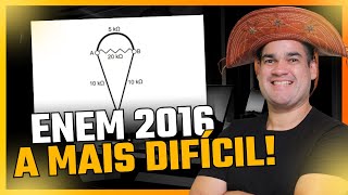 Resolução da Questão Mais Difícil do ENEM 2016  Associação de Resistores  Física Arretada [upl. by Idoux]