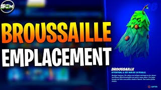 PARLER A BROUSSAILLE FORTNITE EMPLACEMENT BROUSSAILLE FORTNITE GUIDE DÉFI QUÊTE PARADIS PARTIE 2 [upl. by Baptiste]