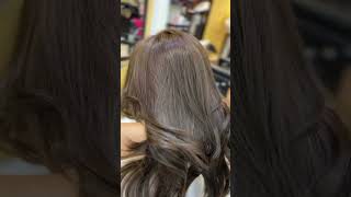 ดัดดิจิตอล hair ทรงผม ยืดโคนดัดปลาย balayage แบบผม hairstyle ยืดผม beauty สีผม [upl. by Immas468]