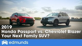 2019 Honda Passport Elite vs Chevy Blazer RS — Which Should Be Your Next Family SUV [upl. by Claus]