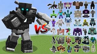 Nameless Guardian vs All Minecraft Bosses  Minecraft Mob Battle [upl. by Arfihs839]