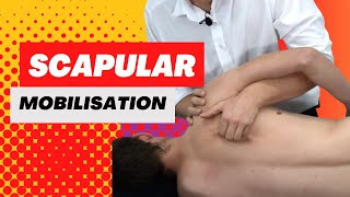 Scapular Mobilisation Joint Play Technique Demonstration Video [upl. by Corney15]