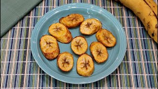 Fried Ripe Plantains  Air Fryer Program Ninja Deluxe Foodi Model [upl. by Clyde774]