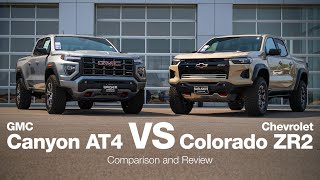 2024 Chevy Colorado ZR2 vs GMC Canyon AT4  Comparison and Review [upl. by Any]