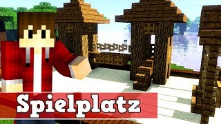 Wie baut man einen Spielplatz in Minecraft  Minecraft Spielplatz bauen deutsch [upl. by Ogu]