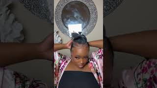 How to Low Sleek Bun sleekponytail lowponytail lowbunhairstyle silkpress dallashairstylist [upl. by Siegfried]