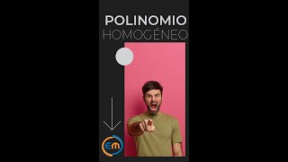 Ejercicio con un Polinomio homogéneo 🤔🔢 Muy facil shorts [upl. by Aleuqahs534]