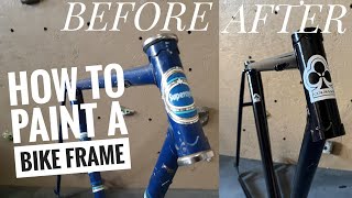 How to Paint a Bike Frame with Spray Paint [upl. by Morel]