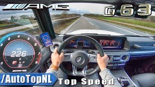 MERCEDESAMG G63 40 V8 BiTurbo 226kmh AUTOBAHN POV TOP SPEED by AutoTopNL [upl. by Assillim413]