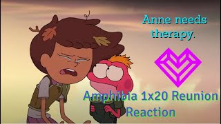 Amphibia Season 1 Episode 20 Reunion REACTION [upl. by Anaujnas399]