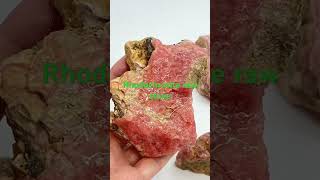 What’s this Rhodochrosite raw stone rhodochrosite rocks gemstone quartz crystal [upl. by Oidiple]