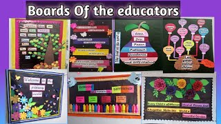 Boards of The Educators  School decoration  Bulletin boards  Windows decoration HFArts [upl. by Ballinger]