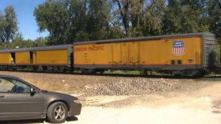 Union Pacifics UP Challenger  3985 Across Mid Missouri 10410 [upl. by Rexanna]