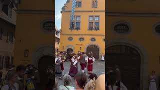 German medieval festival “Kinderzeche” in Dinkelsbühl pt 3 germany tradition medieval [upl. by Rapsag479]