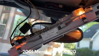 2001 Mercedes SLK 320 R170 interior light fix [upl. by Anaeirb372]