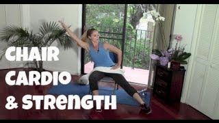 40Minute Seated Chair Cardio and Strength Workout [upl. by Nehte]