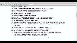 HP ALMQC Interview Questions and Answers [upl. by Ssej]