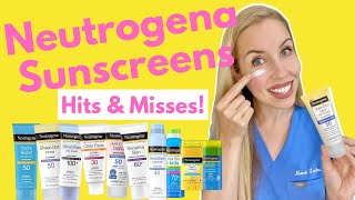 The Truth About Neutrogena Sunscreen Hits and Misses  NOT SPONSORED  Dermatologist Reviews [upl. by Wieche]