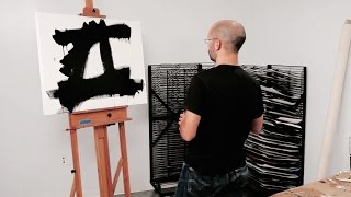 How to paint like Franz Kline – with Corey DAugustine  IN THE STUDIO [upl. by Srednas]