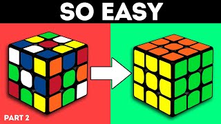 How to solve a Rubik’s cube  The Easiest tutorial  Part 2 [upl. by Dnomhcir806]