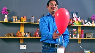 Acid Base Reaction  Balloon Inflation With Vinegar and Baking Soda  Easy Science Project For Kids [upl. by Oicneconi]