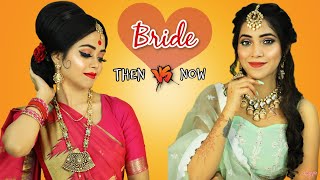 BRIDE Then vs Now  Step By Step Bridal Makeup  Anaysa [upl. by Simson10]