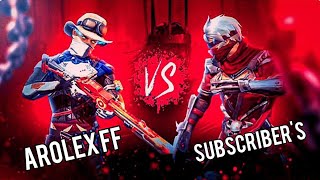 🔴AROLEX FF IS LIVE 1VS11VS42VS6 GUILD TEST [upl. by Bihas760]