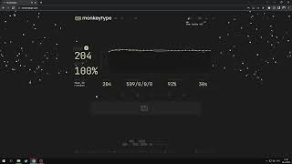 204 wpm 30s monkeytype [upl. by Aihsem]