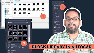 Create your custom block library in AutoCAD  3 Methods [upl. by Cailly]