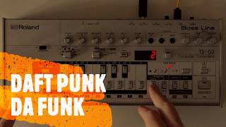 DAFT PUNK DA FUNK TB303  TB03  TB3  TD3 PATTERN [upl. by Nylesoy]