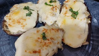 COMO HACER BERENJENAS AL HORNO RELLENAS DE POLLO  RECETAS DE BERENJENAS RELLENAS [upl. by Anton]