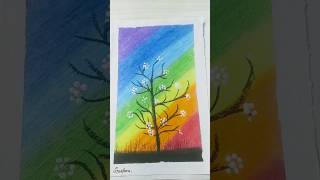 Oil pastel colour senry view paint paintaing drawing senry oil pastel [upl. by Komara]