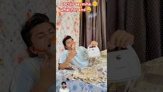 docket aayesha 🤒what for and😀😅 comedy couple razikaabaan comedyvideo trending doctor viral [upl. by Xylia951]