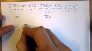 Division med stora tal [upl. by Eciened]