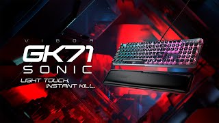 VIGOR GK71 SONIC  Light Touch Instant Kill  Gaming Gear  MSI [upl. by Catton]