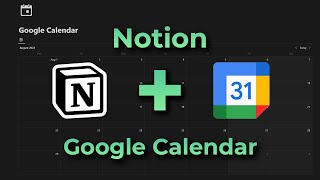 How to sync Google Calendar to Notion easy API setup [upl. by Deragon139]