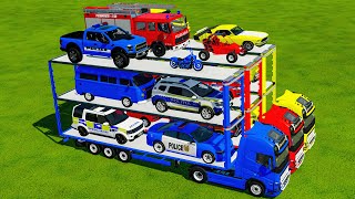 TRANSPORT OF COLORS  FIAT FIORINO TRANSPORTING with COLORED TRUCK Farming Sİmulator 22 [upl. by Yemrej]