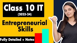 Entrepreneurial Skills Class 10 Information Technology Code 402  Employability Skills Unit 4 [upl. by Candie892]